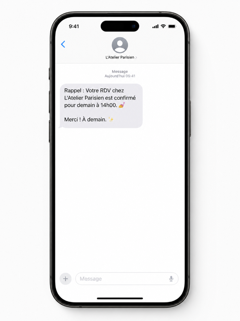 SMS de rappel gratuits - Application mobile KayGlow